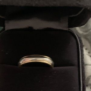 Tiffany Wedding Band Platinum and Yellow Gold